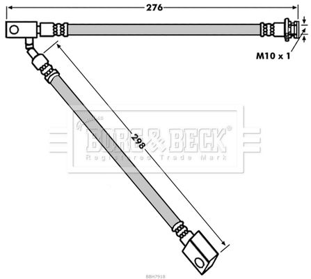 BORG & BECK stabdžių žarnelė BBH7918